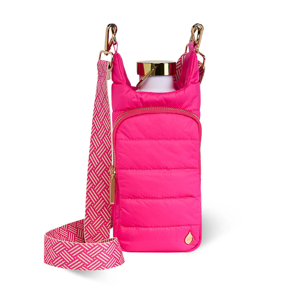 Bright Pink HydroBag® with Navy and Pink Strap