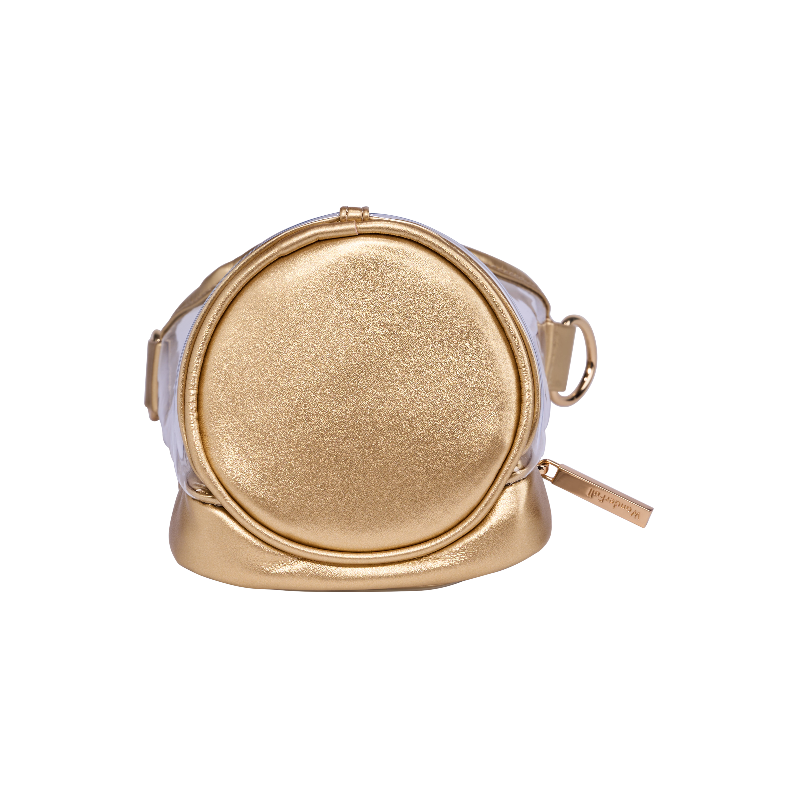 Clear HydroBag® Stadium with Gold Trim and Matching Pouch