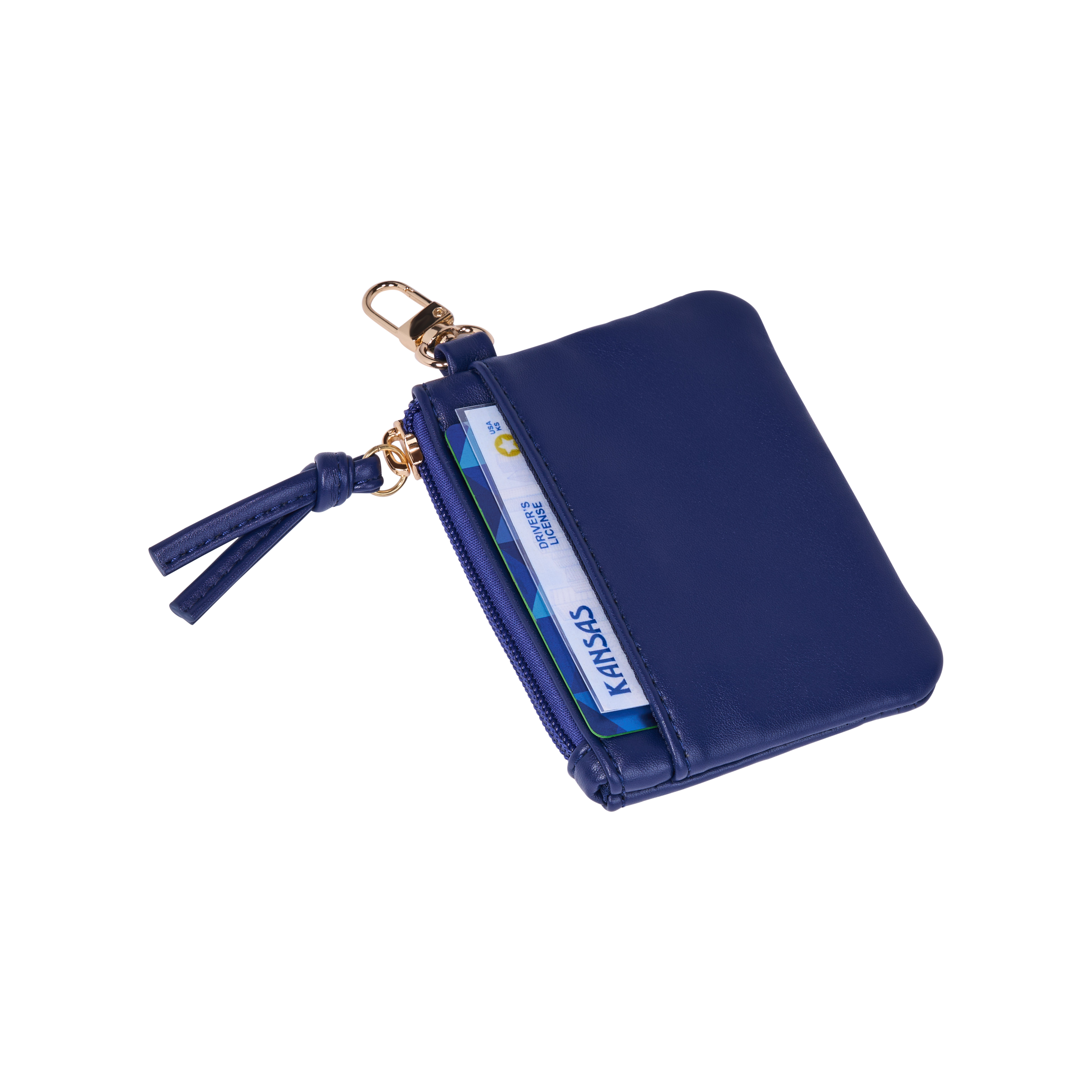 Clear HydroBag® Stadium with Navy Trim and Matching Pouch