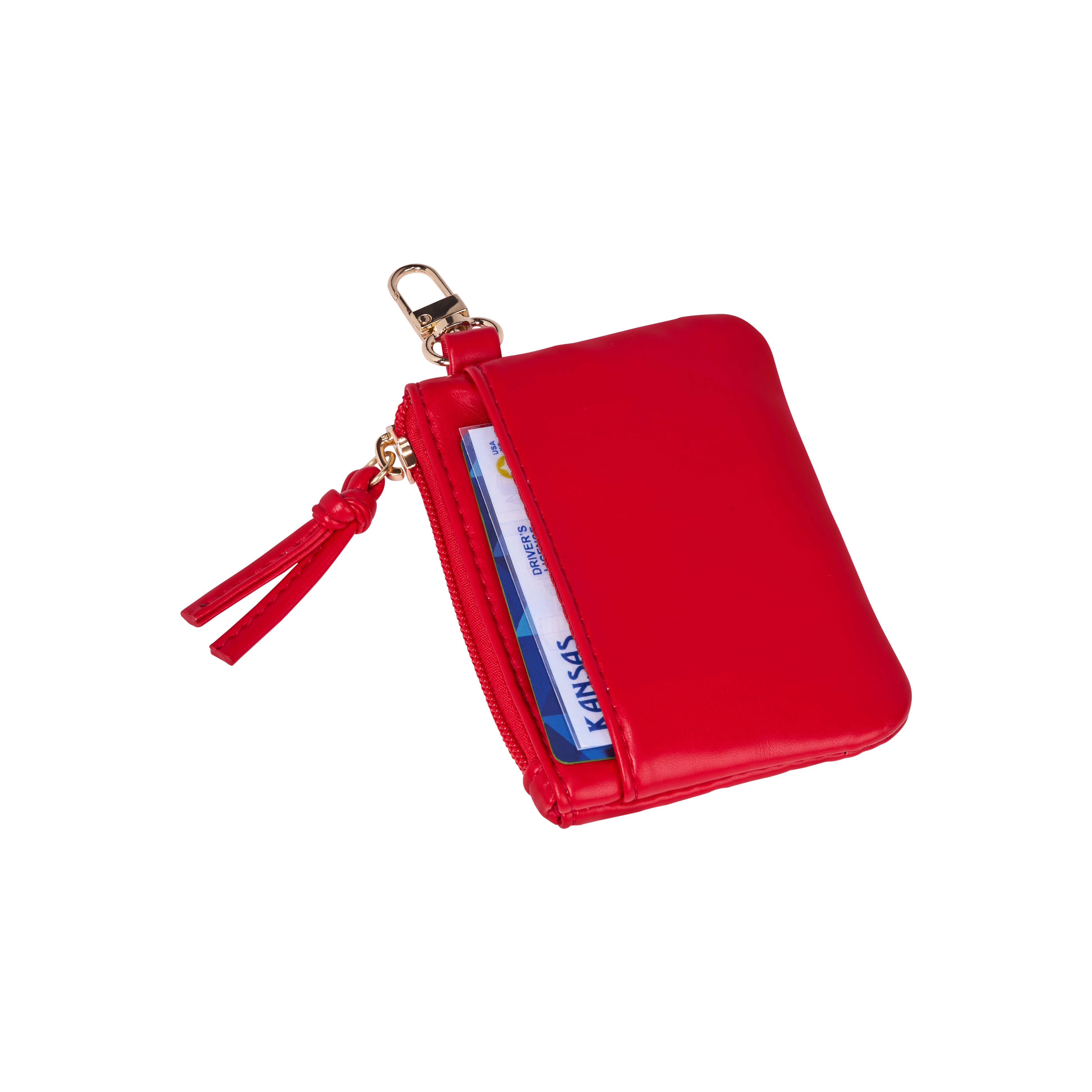 Clear HydroBag® Stadium with Red Trim and Matching Pouch