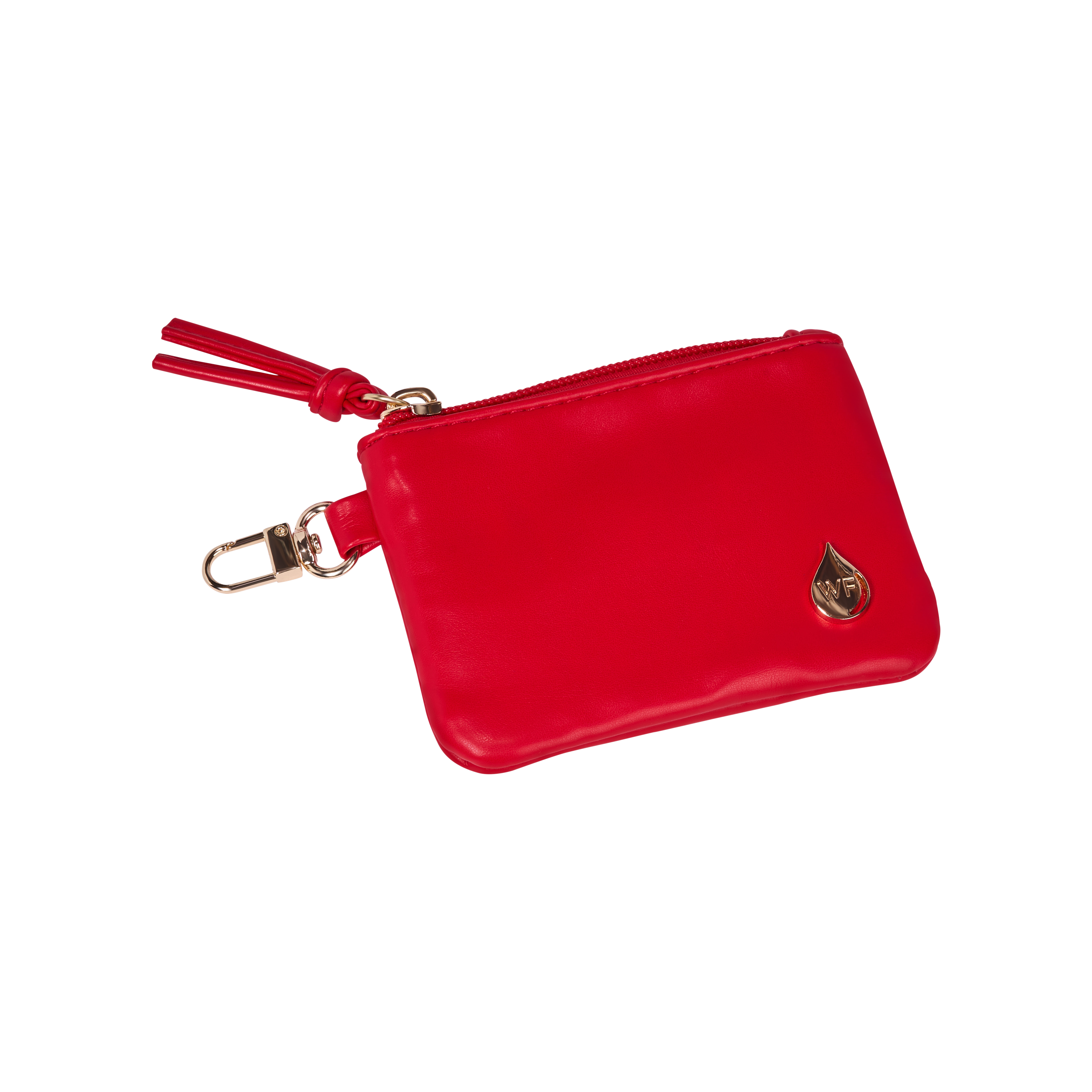 Clear HydroBag® Stadium with Red Trim and Matching Pouch