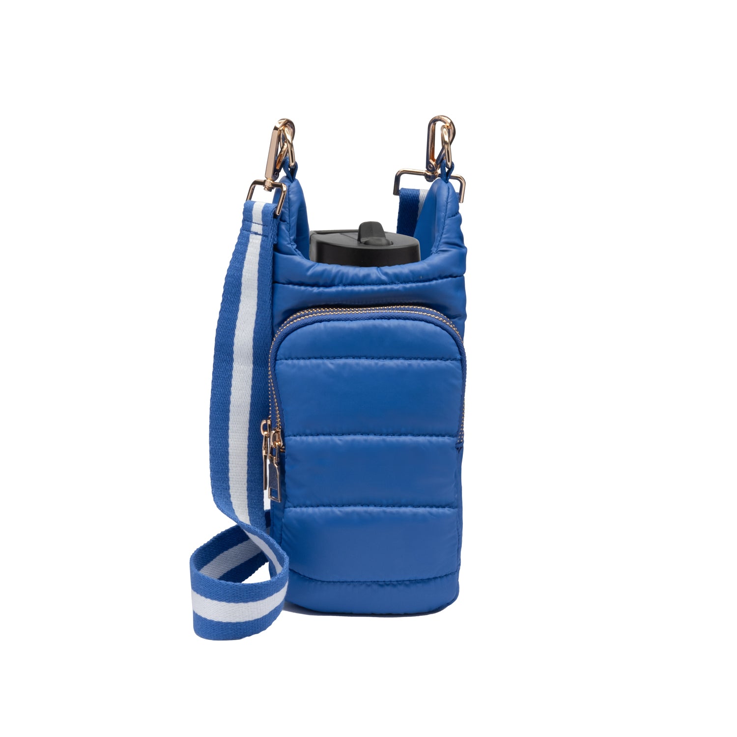 No Logo Royal Blue HydroBag with Blue & White Striped Strap