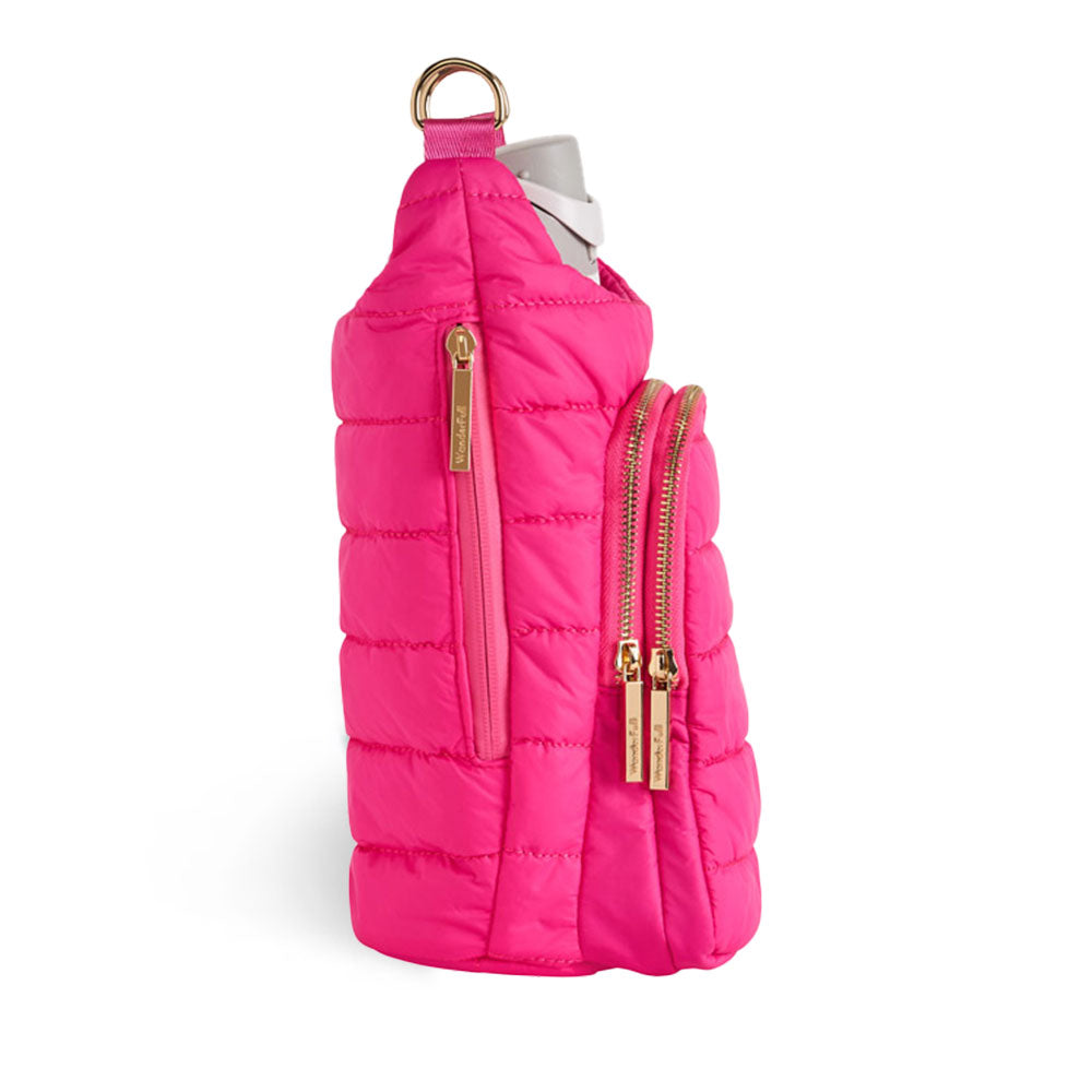 Bright Pink HydroBag® Handle™ with Pink and Cream Strap