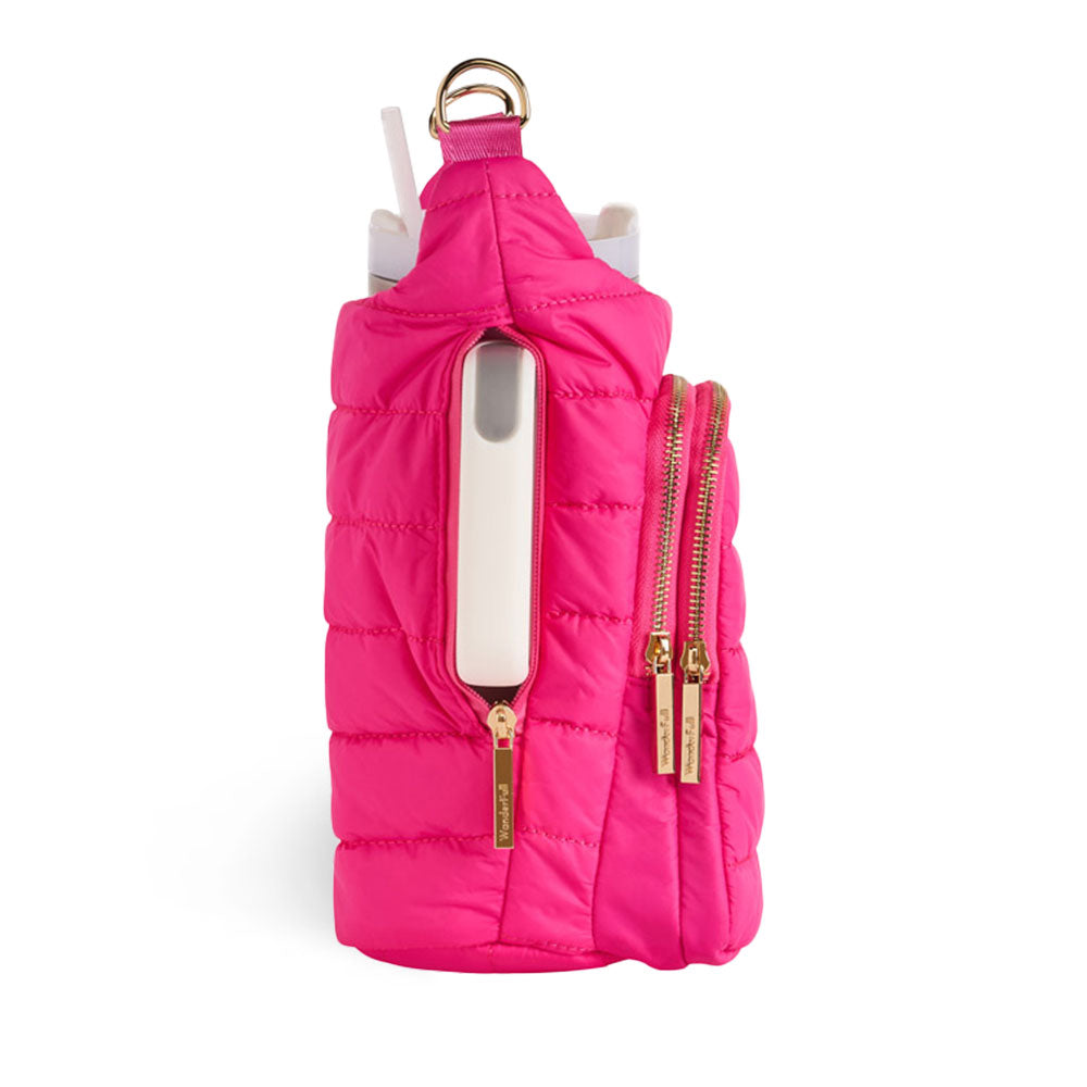 Bright Pink HydroBag® Handle™ with Pink and Cream Strap