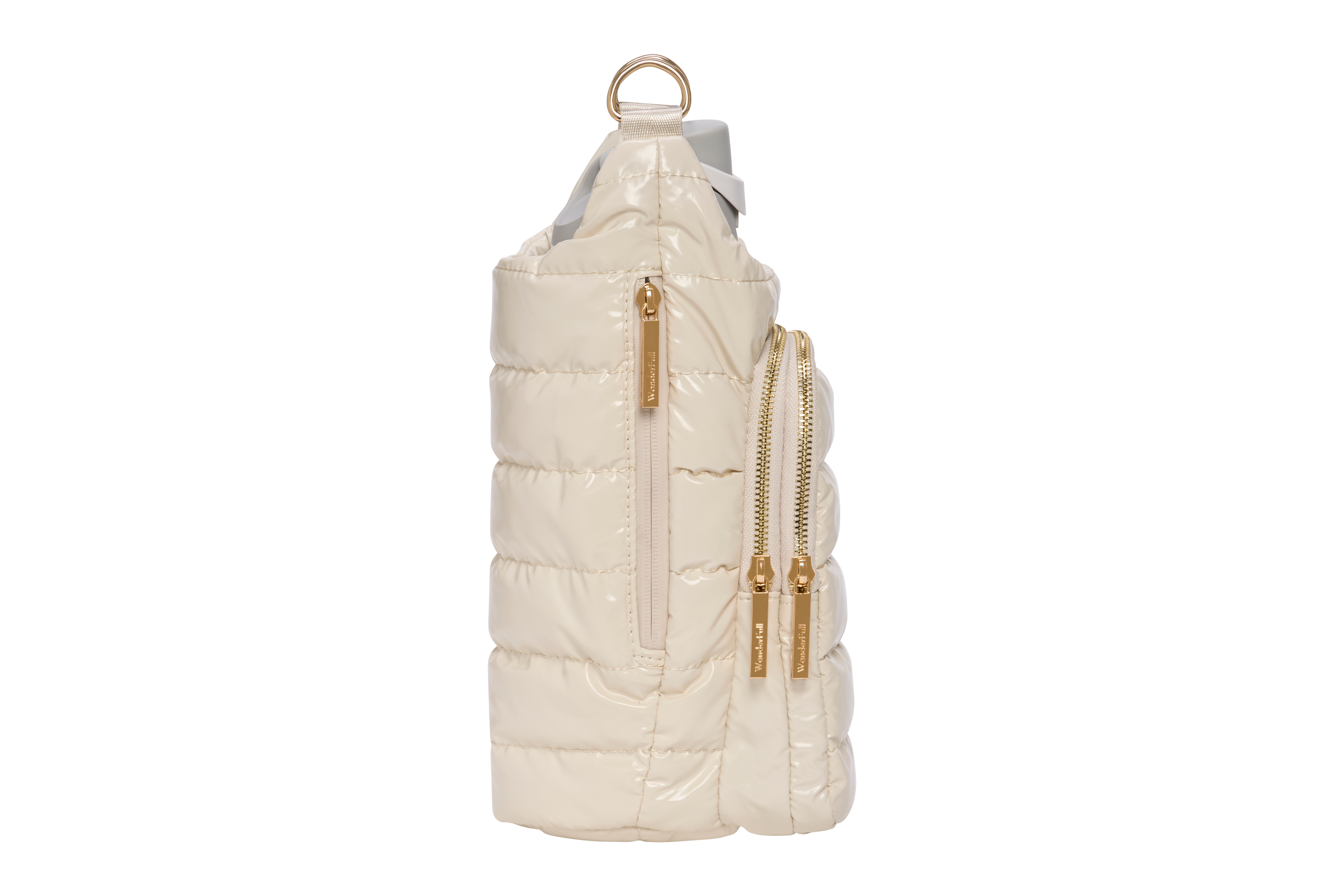 HydroBag® HANDLE™ - Ivory Lacquer with Solid Vegan Leather Trimmed Strap