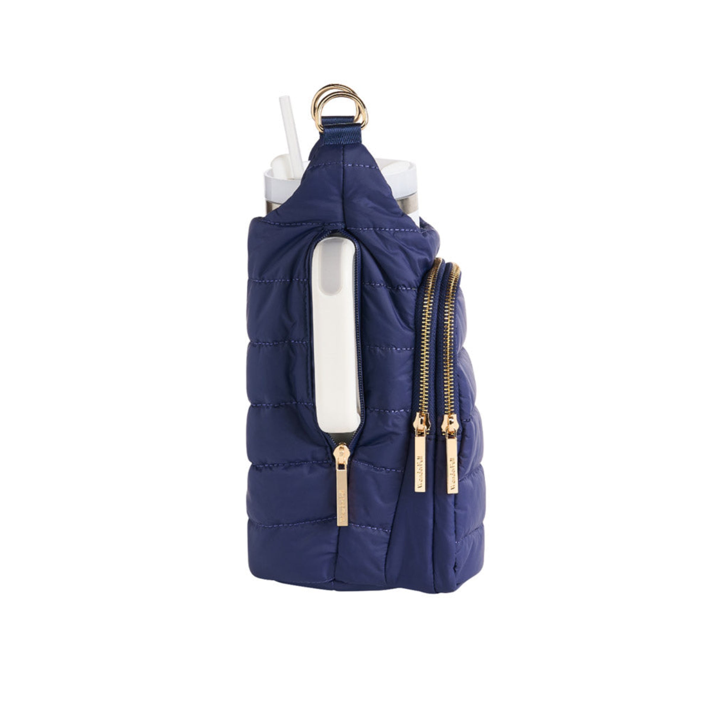 HydroBag® HANDLE™- Navy Matte with Solid Vegan Leather Strap