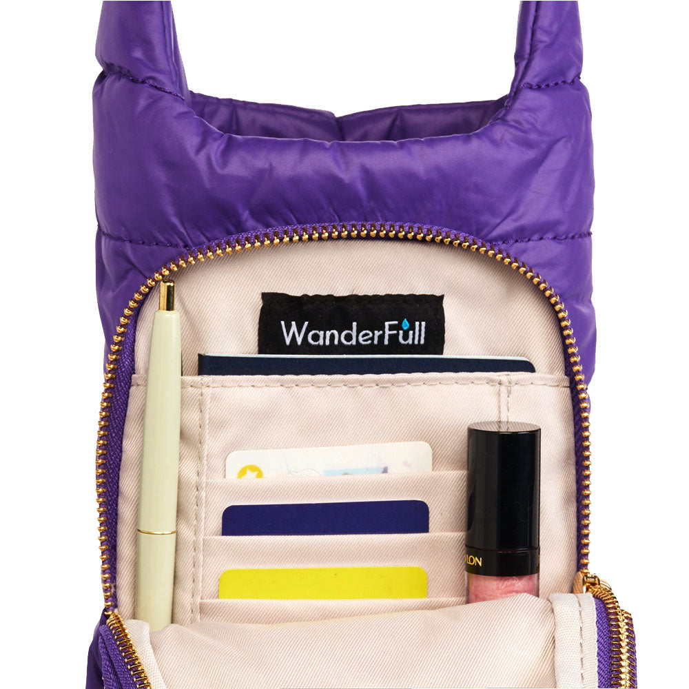 Deep Violet Matte HydroBag® with Mardi Gras Strap