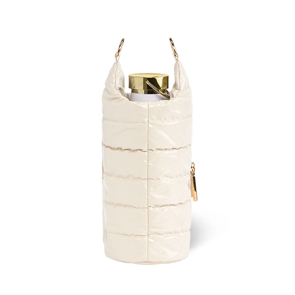 Ivory Lacquer HydroBag® with Light Patterned Strap