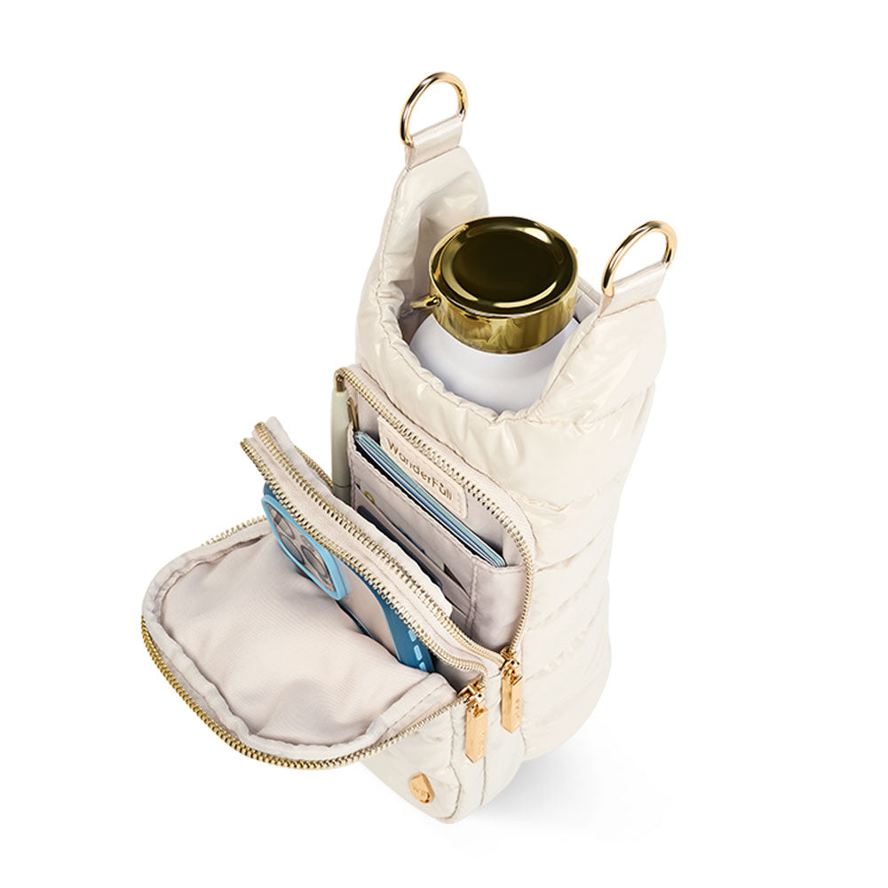 Ivory Lacquer HydroBag® with Light Patterned Strap