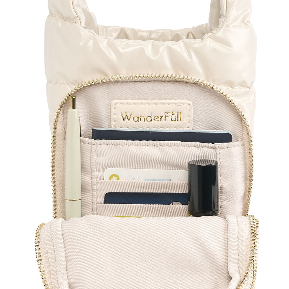 Ivory Lacquer HydroBag® with Light Patterned Strap