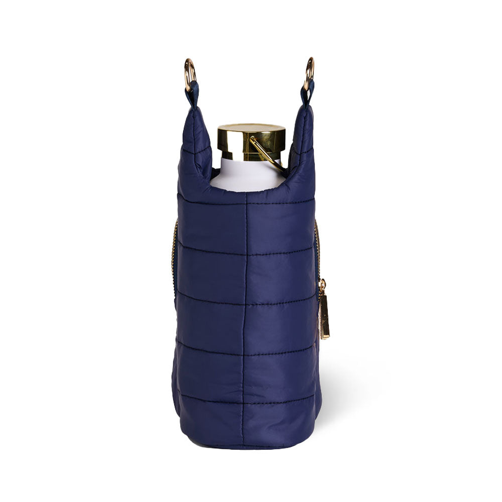 Navy Blue Matte HydroBag® with Navy/Gold Strap