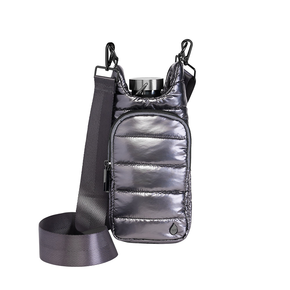 Pewter Solid Strap with Gunmetal Hardware