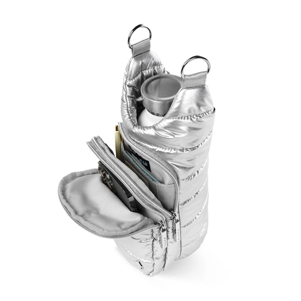 Silver Shiny HydroBag® with Solid Silver Strap