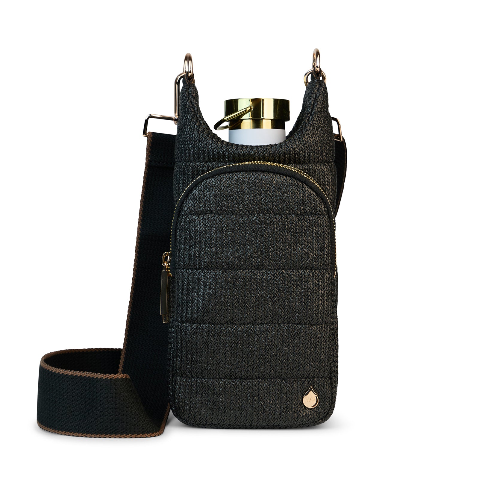 Black Faux Raffia HydroBag®