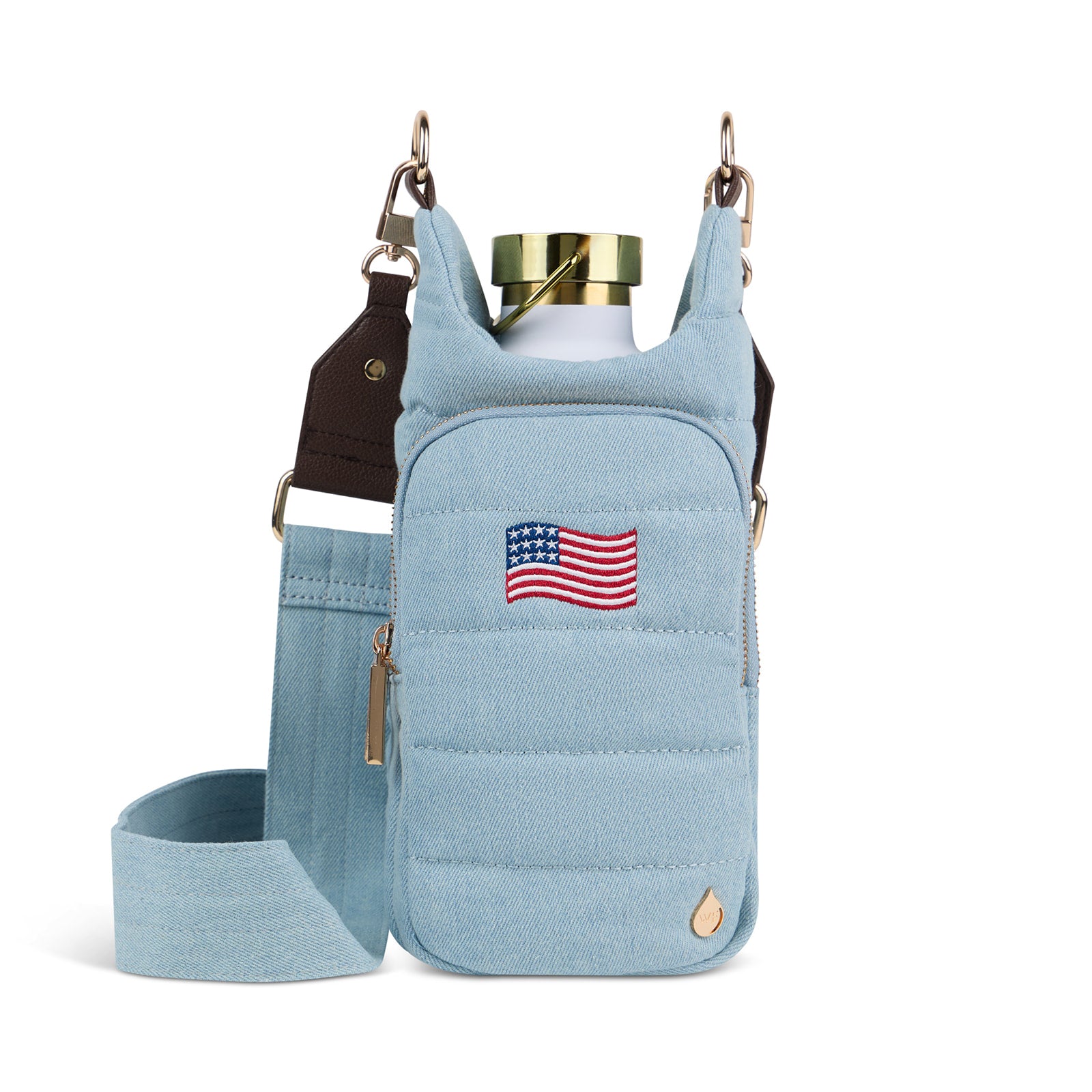 Light Denim HydroBag® with Flag Embroidery