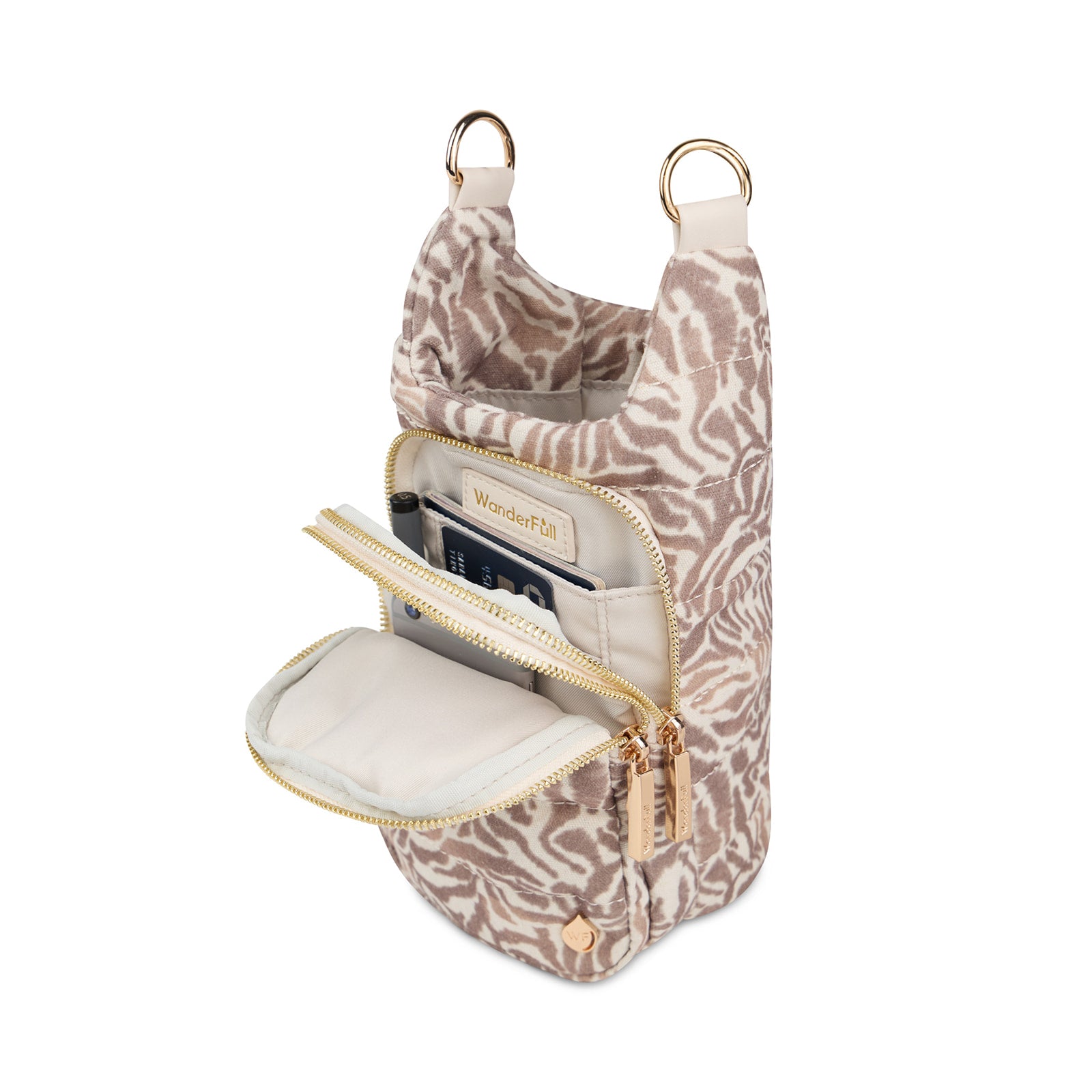 Natural Zebra Print Linen HydroBag®