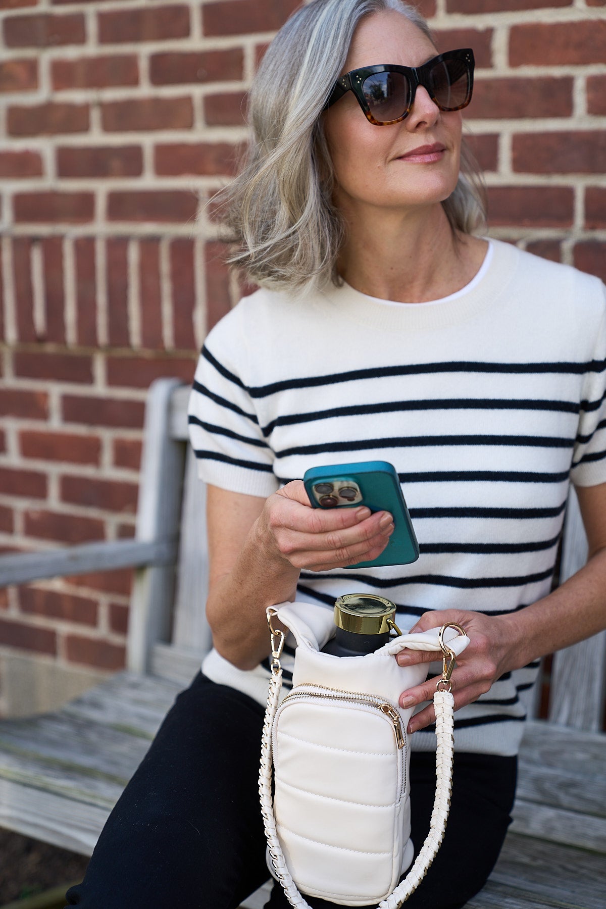 Ivory Vegan Leather Hydrobag® with Strap Bundle