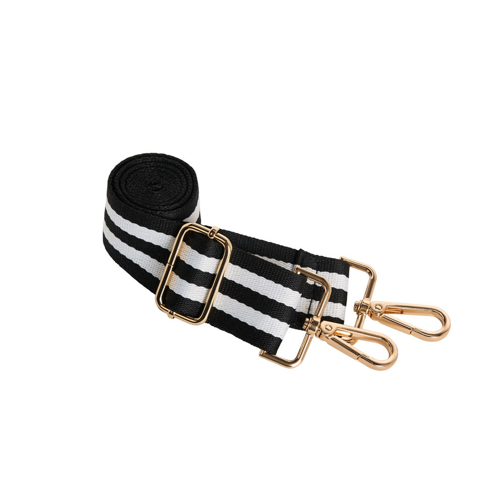 White Ripstop HydroBag HANDLE® with Black and White Striped Strap