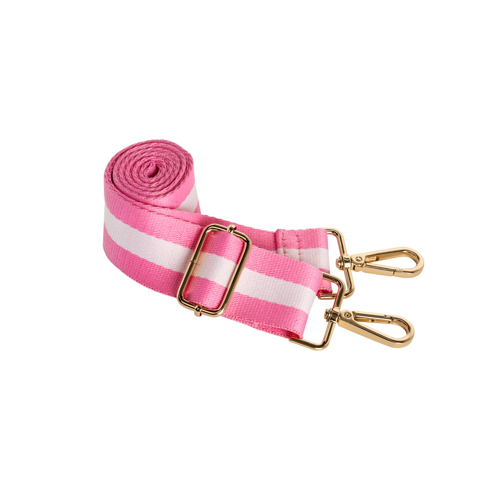 White HydroBag® with Pickleball Embroidery and Striped Strap