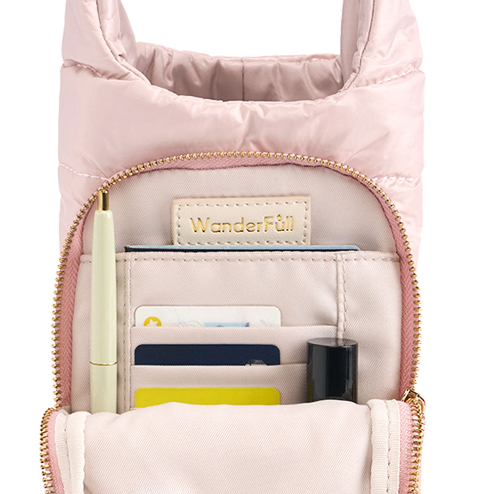 Blush HydroBag® with Blush and Ivory Striped Strap