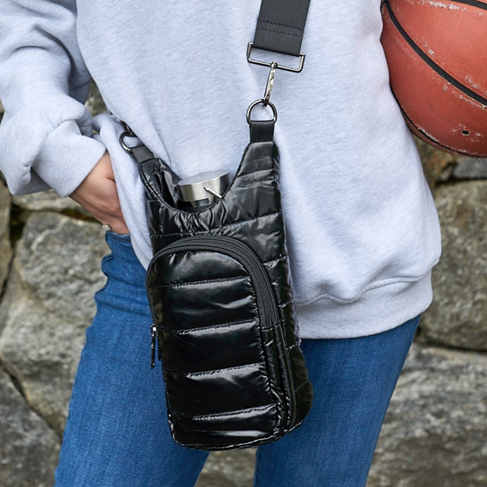 Black Glossy HydroBag® with Black Strap