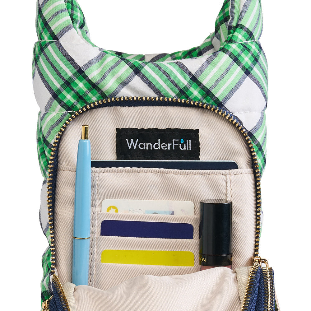 Navy & Green Plaid HydroBag®