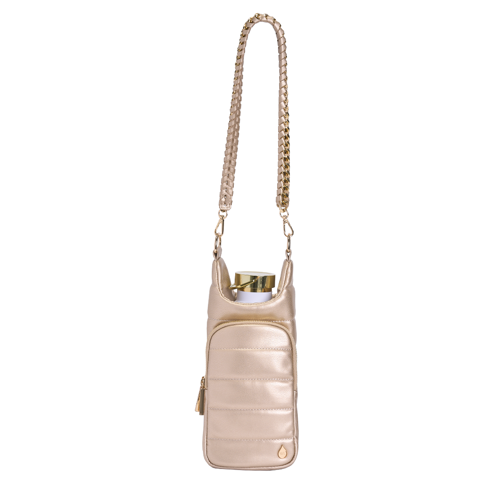 Soft Gold Vegan Leather HydroBag® with Strap Bundle
