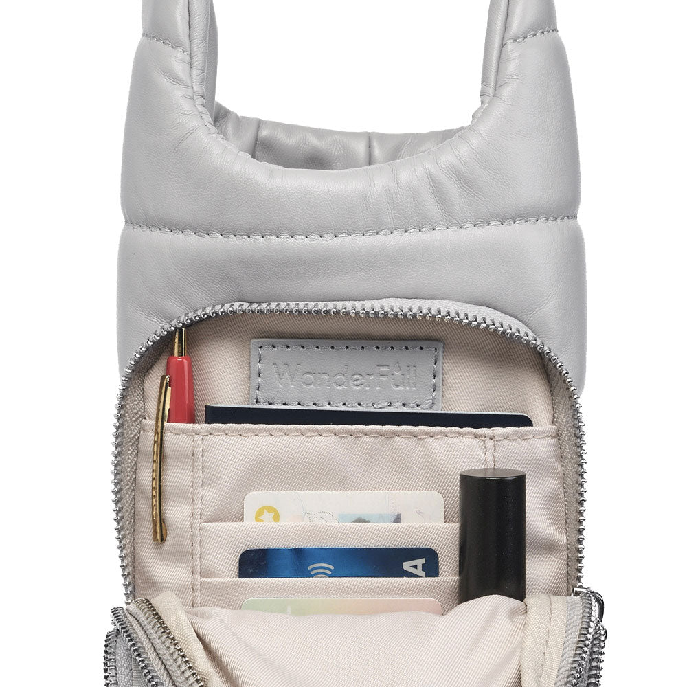 Soft Gray Vegan Leather Hydrobag® with Strap Bundle