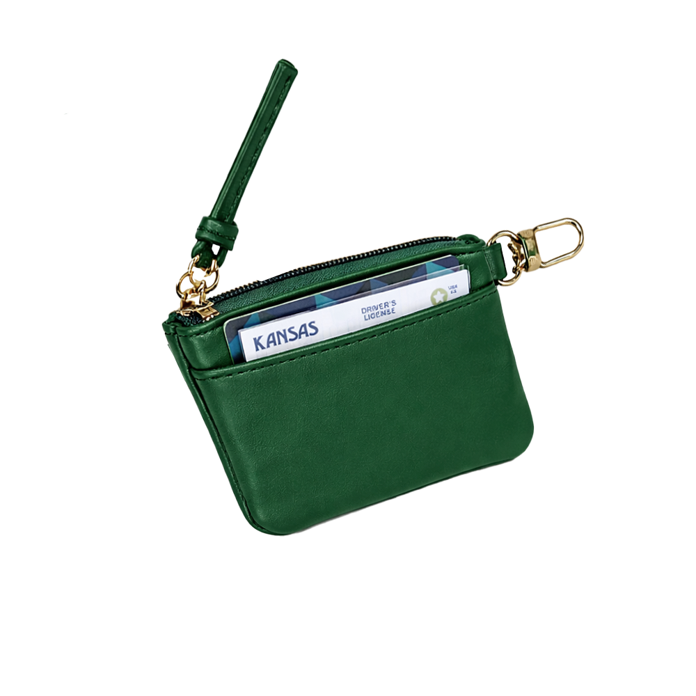 Clear HydroBag® Stadium with Augusta Golf Green Trim and Matching RFID Pouch