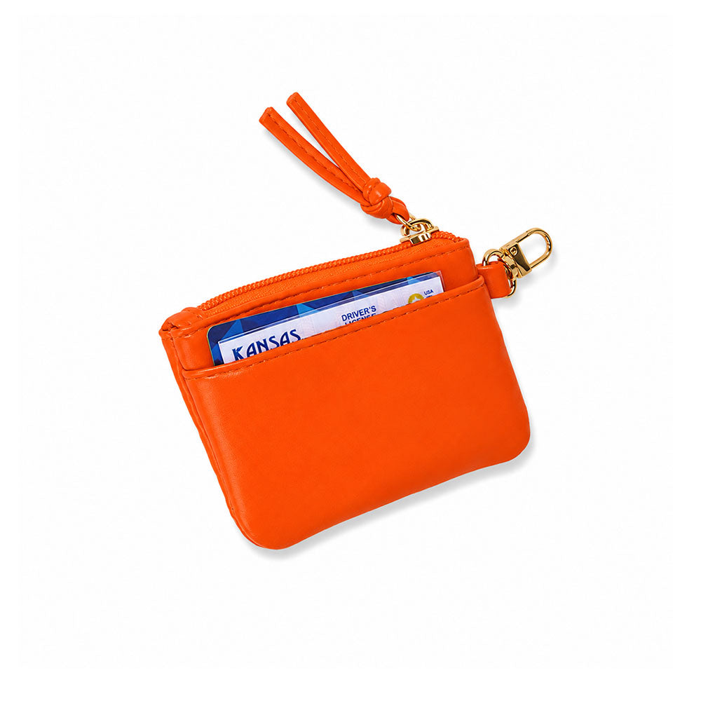 Clear HydroBag® Stadium with Clementine Orange Trim and Matching RFID Pouch