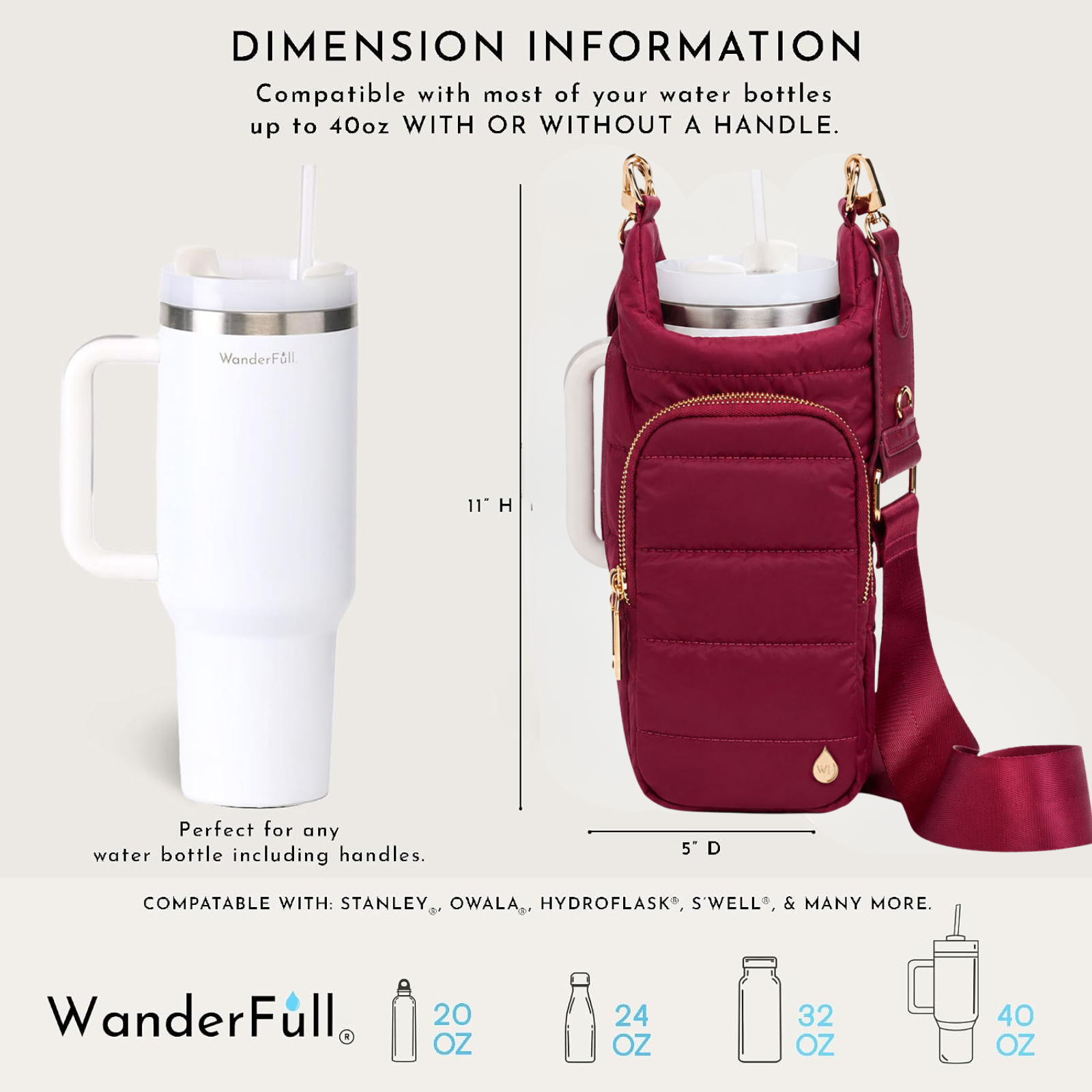 HydroBag® HANDLE® - Dark Cherry