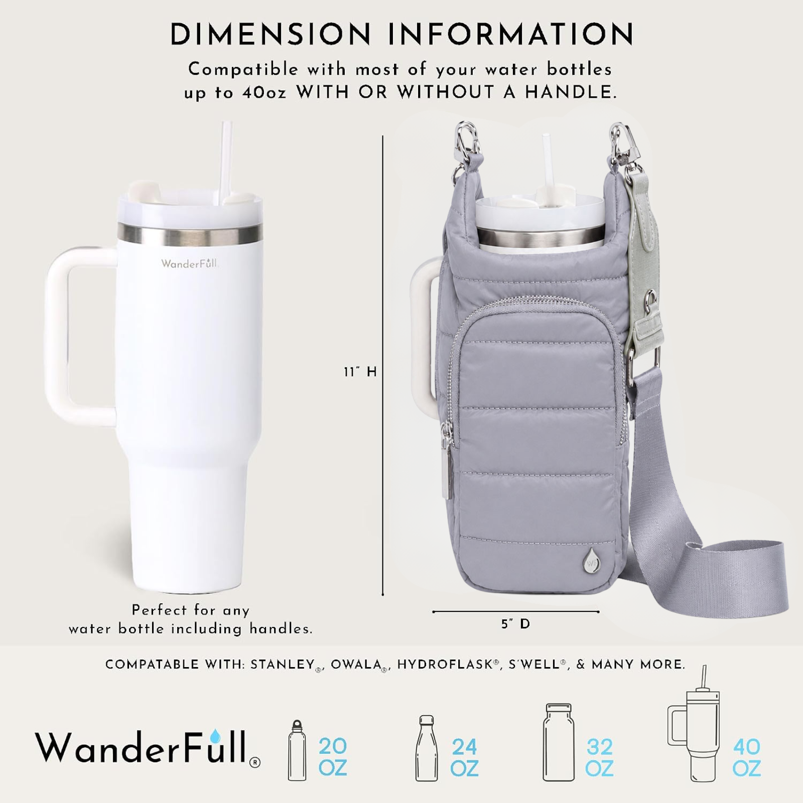 HydroBag® HANDLE® - Dove Grey