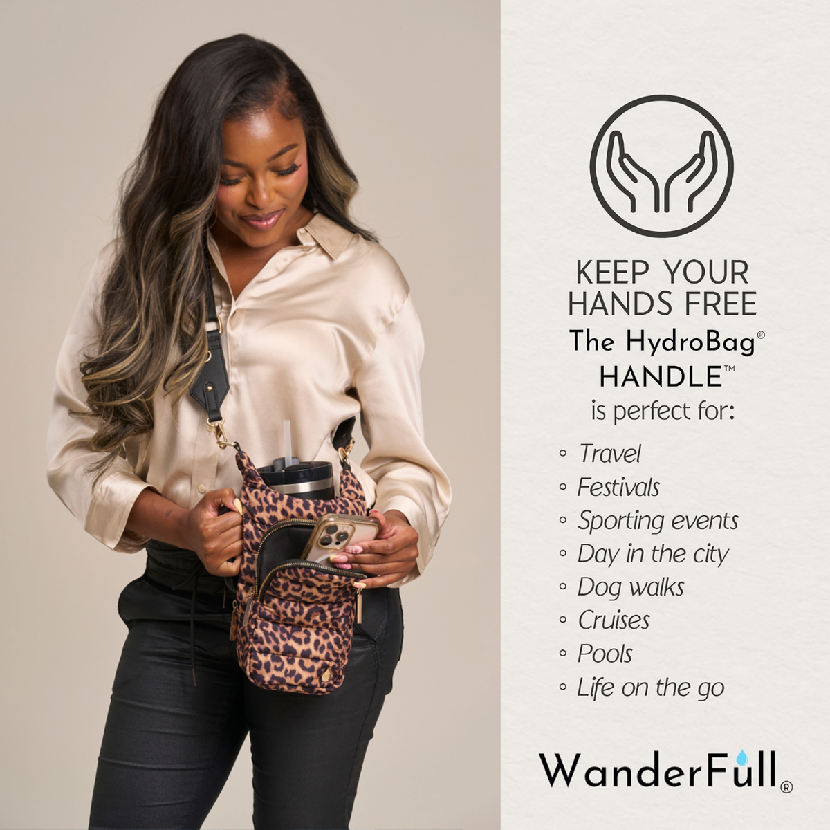 HydroBag® HANDLE®- Leopard Print