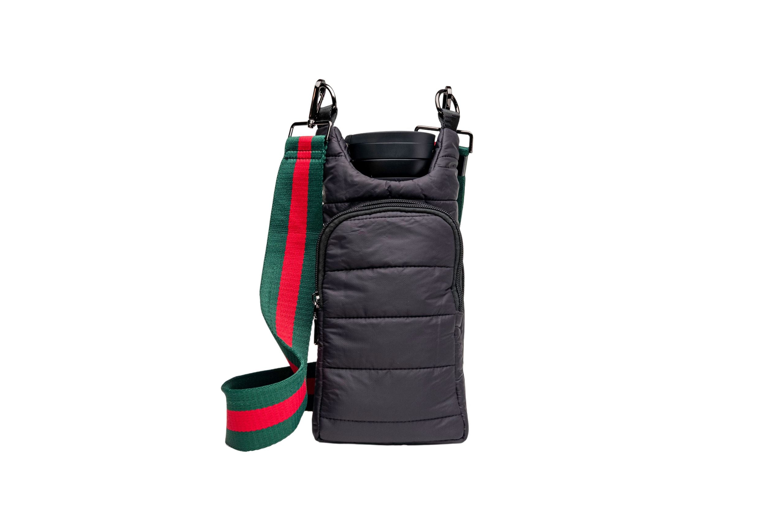 Red/Green Strap with Gunmetal Hardware