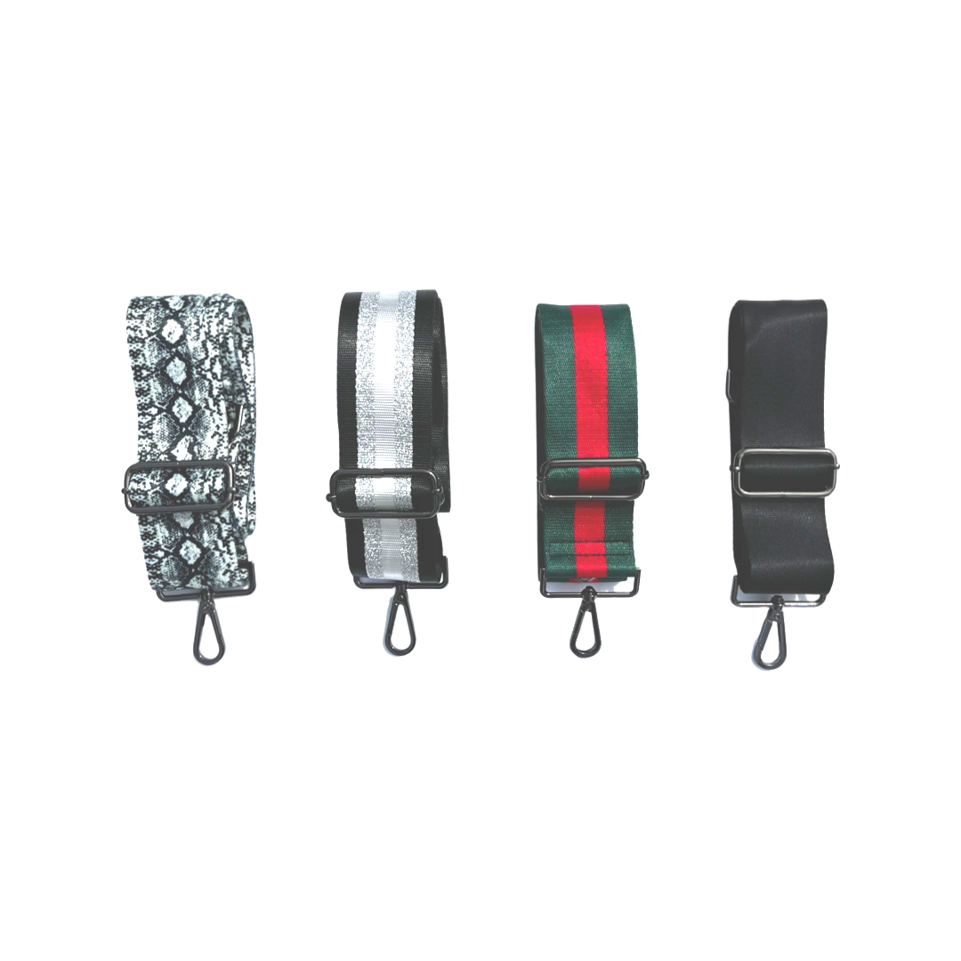 Red/Green Strap with Gunmetal Hardware