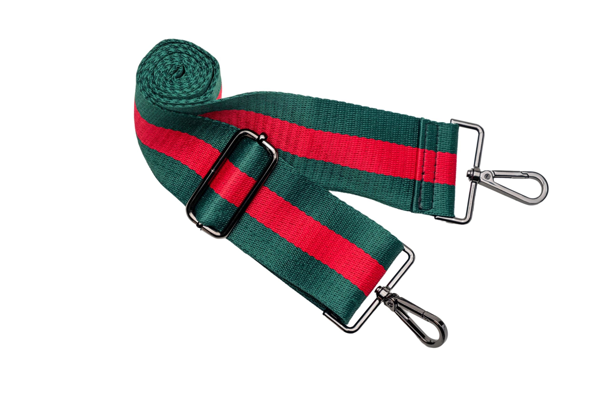 No Logo Black Matte HydroBag® with Red/Green Strap