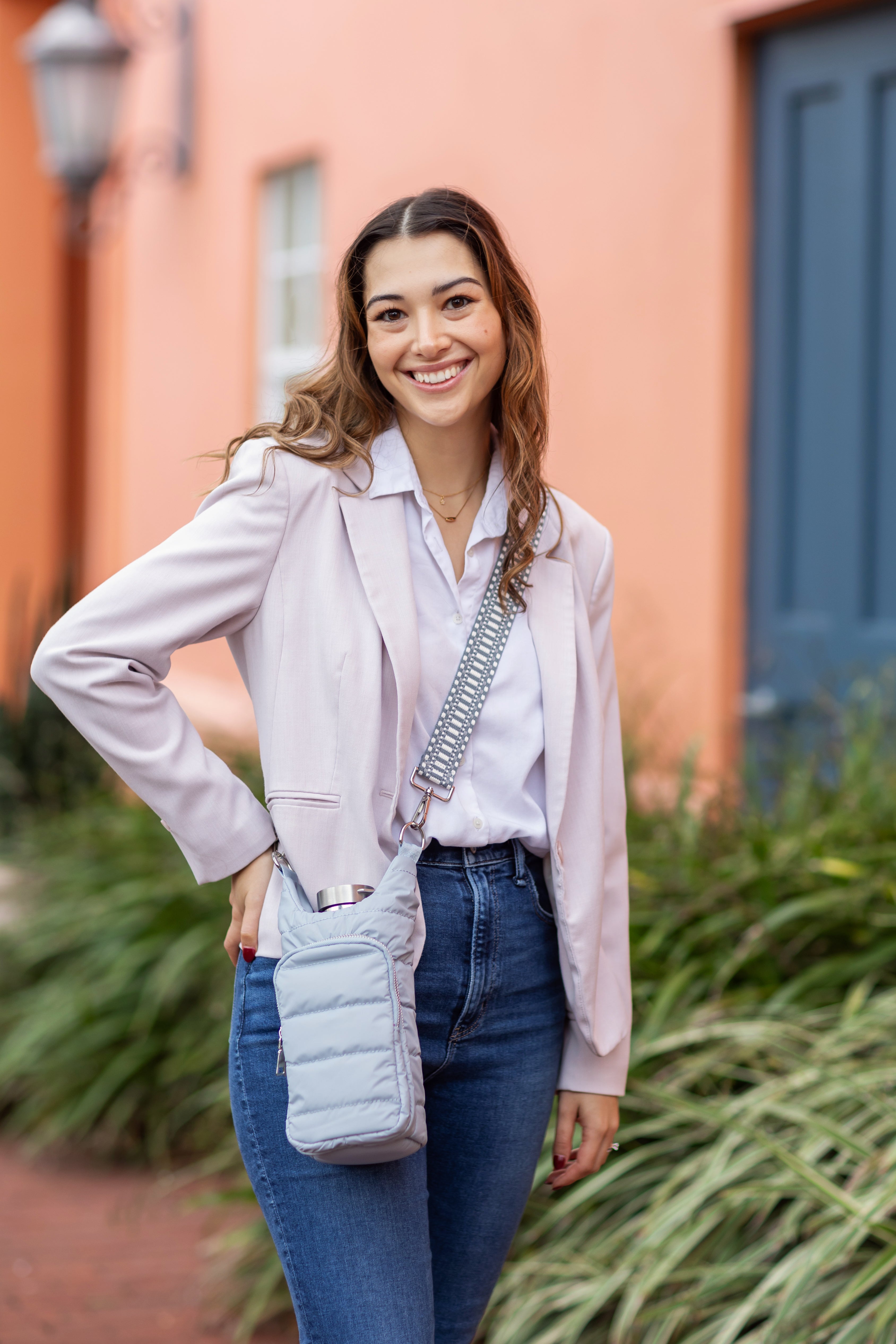 Sky Gray HydroBag® Dark Gray Patterned Strap