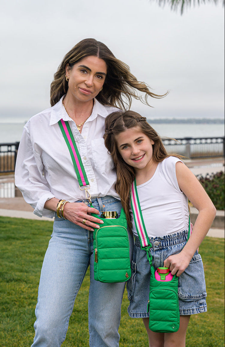 Mom and Me Bundle - Kelly Green HydroBag® and matching Mini HydroBag® For Kids