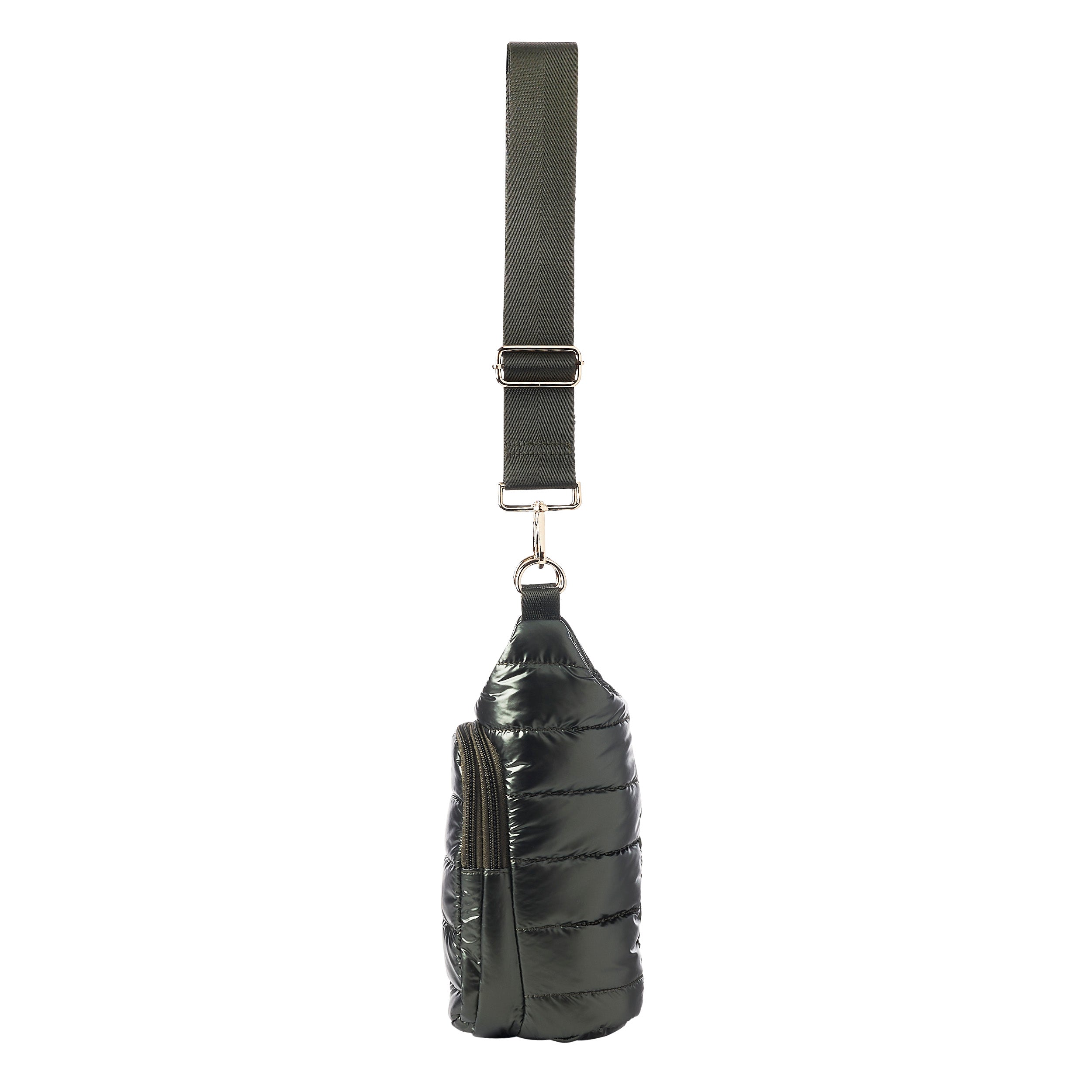 Army Green Shiny HydroBag with Army Green Solid Strap