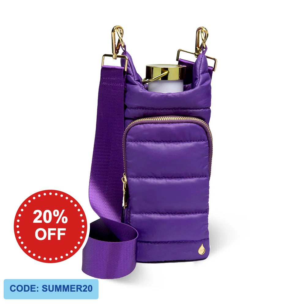 Deep Violet Matte HydroBag® with Matching Solid Strap