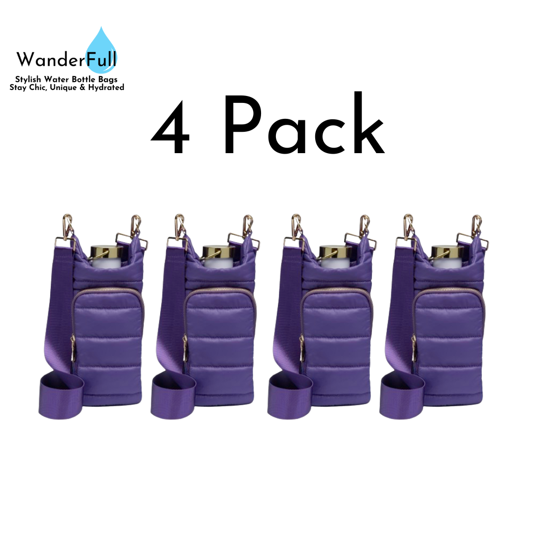 Wholesale Packs - Deep Violet Matte HydroBag with Matching Solid Strap