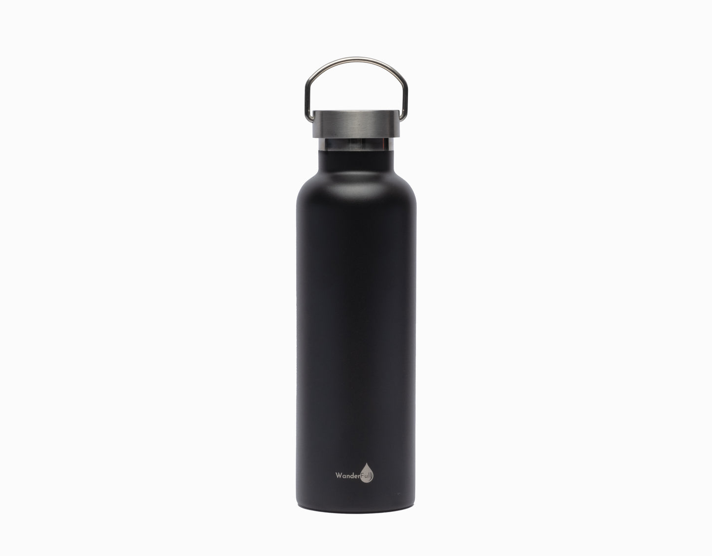 Wholesale - Black WanderFull Insulated Water Bottle- 24 Oz