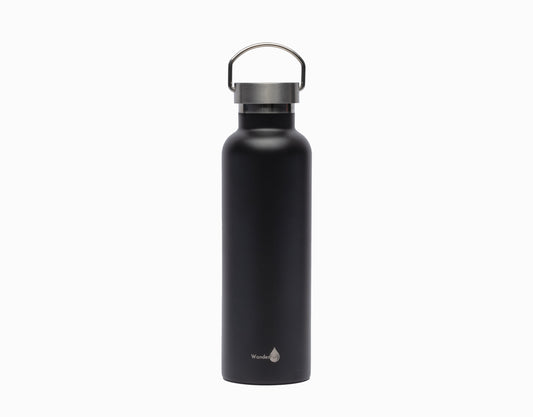 Black Stainless Steel Insulated Water Bottle- 24 Oz