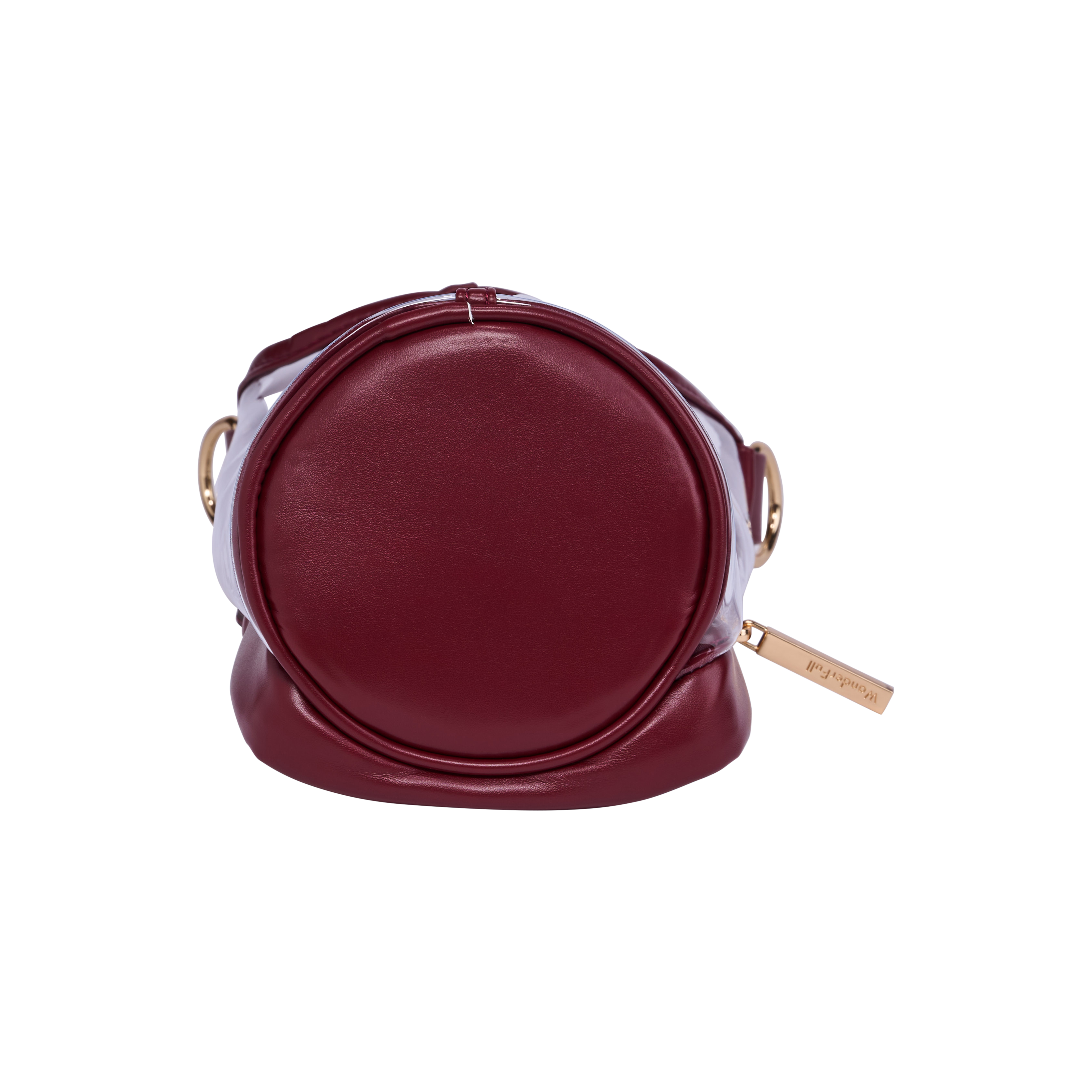 Clear HydroBag® Stadium with Maroon Trim and Matching Pouch