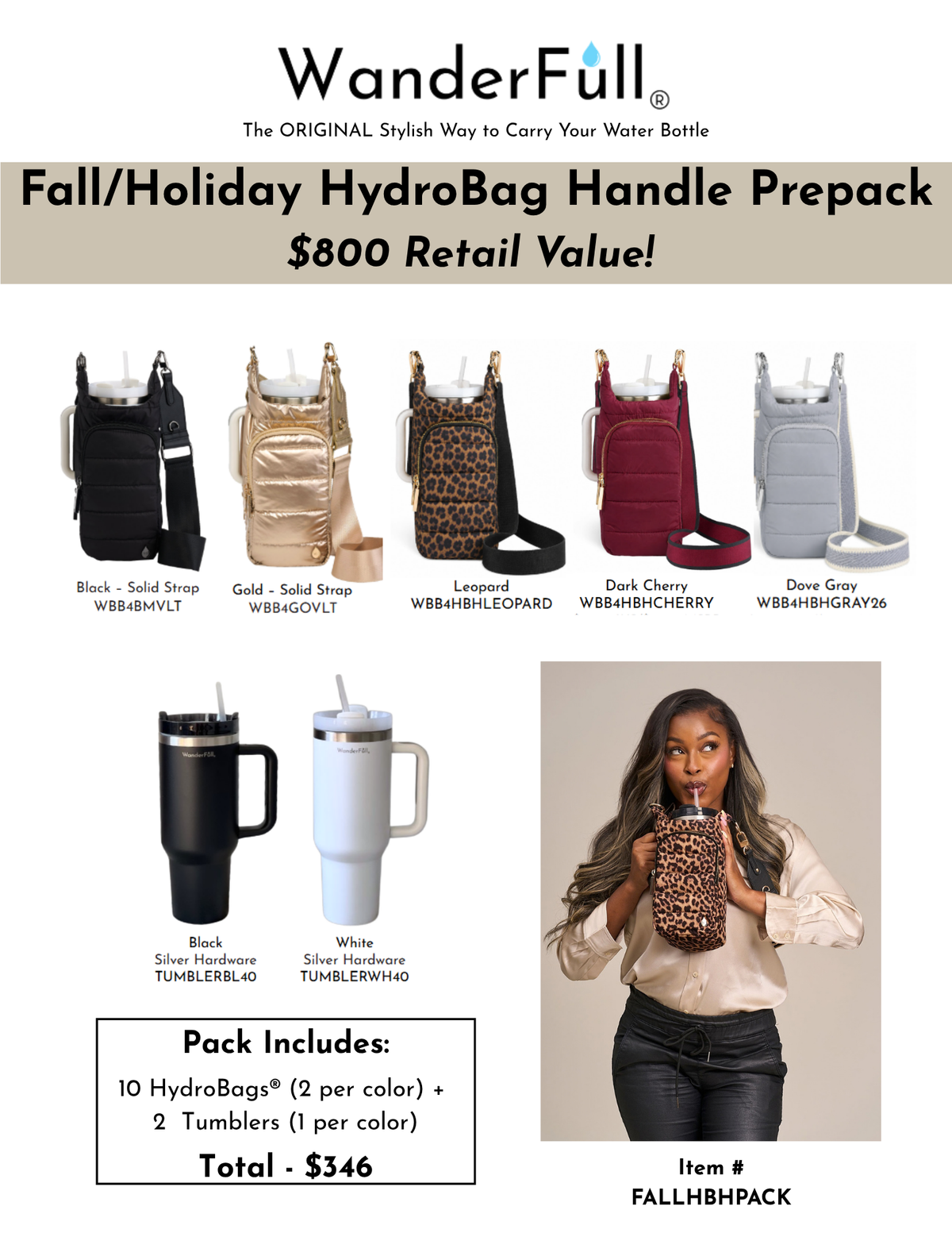 Fall- Winter 2026 Signature HydroBag HANDLE Prepack