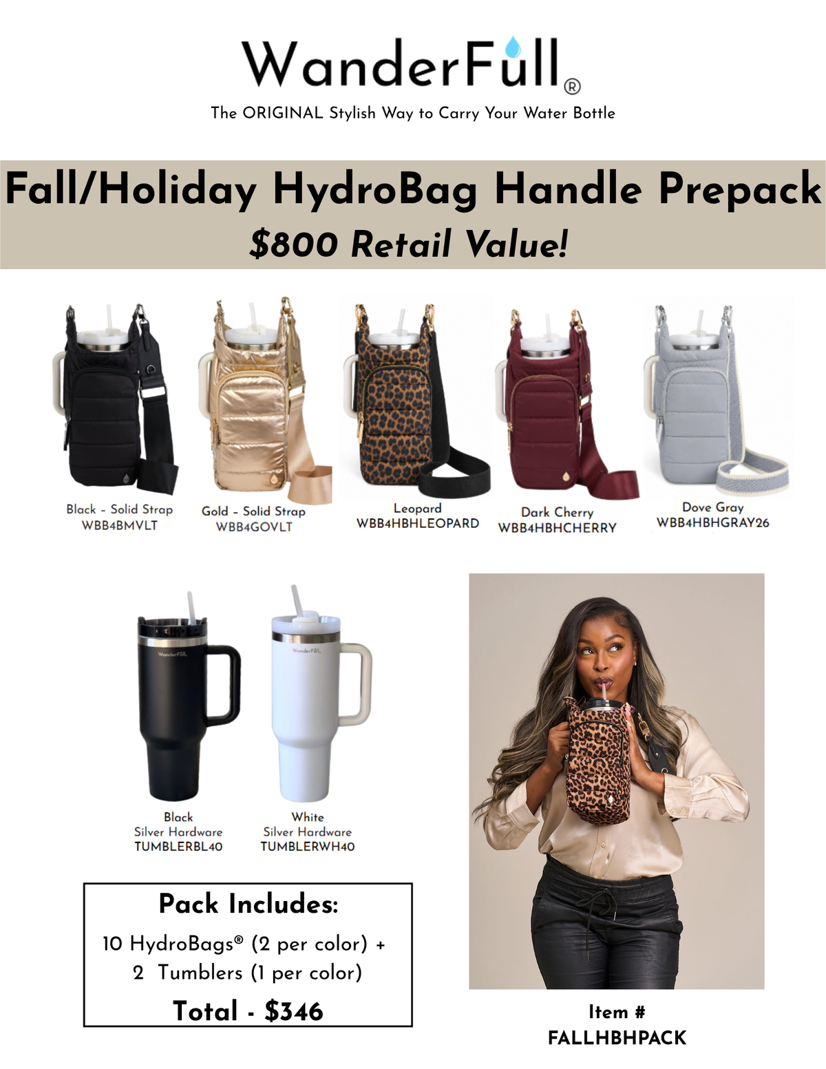 Fall- Winter 2026 Signature HydroBag HANDLE Prepack