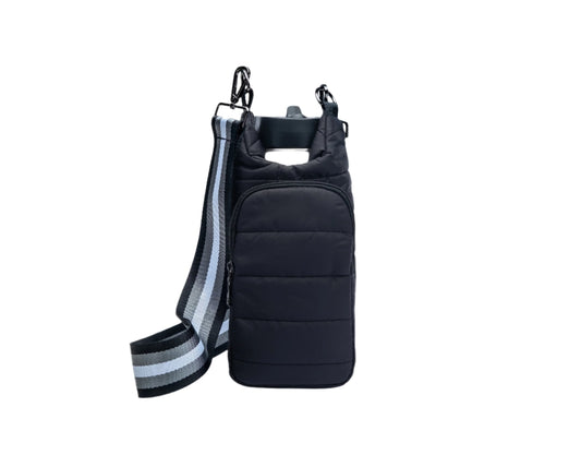 Black Matte HydroBag with Gray/Black/White Strap