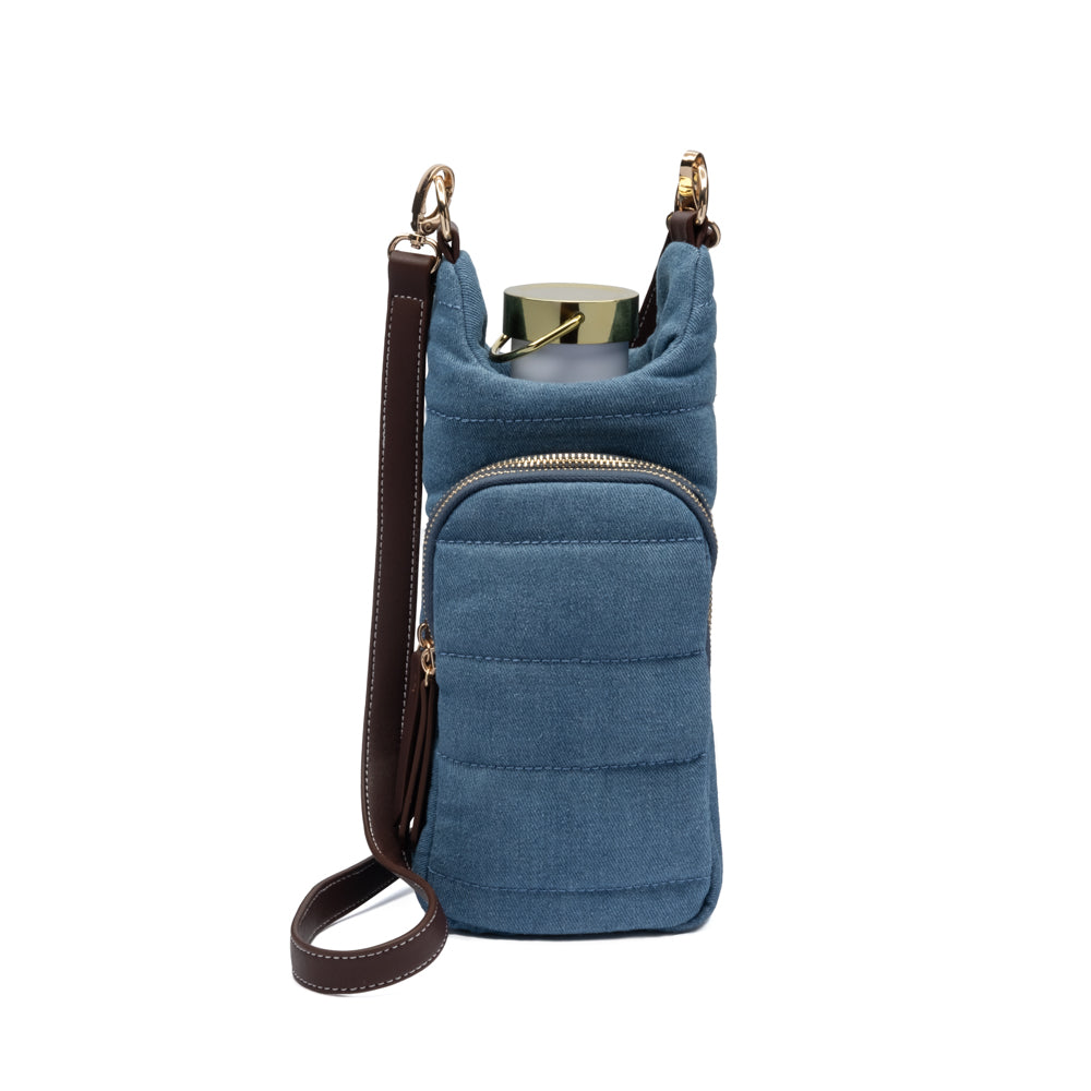 Wholesale Packs (4 or 10) - Denim Hydrobag with Vegan Leather Strap