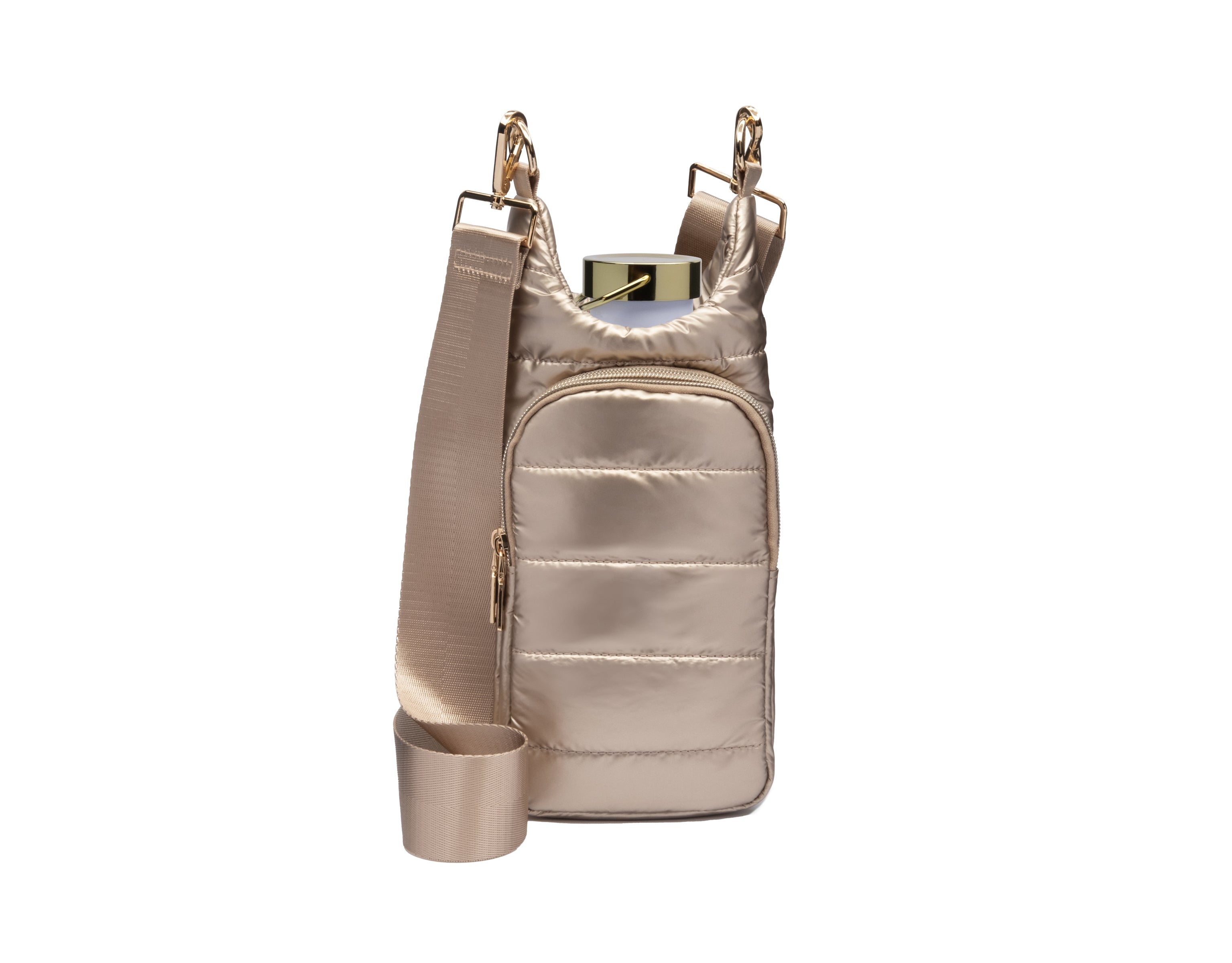 Gold Shiny HydroBag™ with Solid Matching Strap