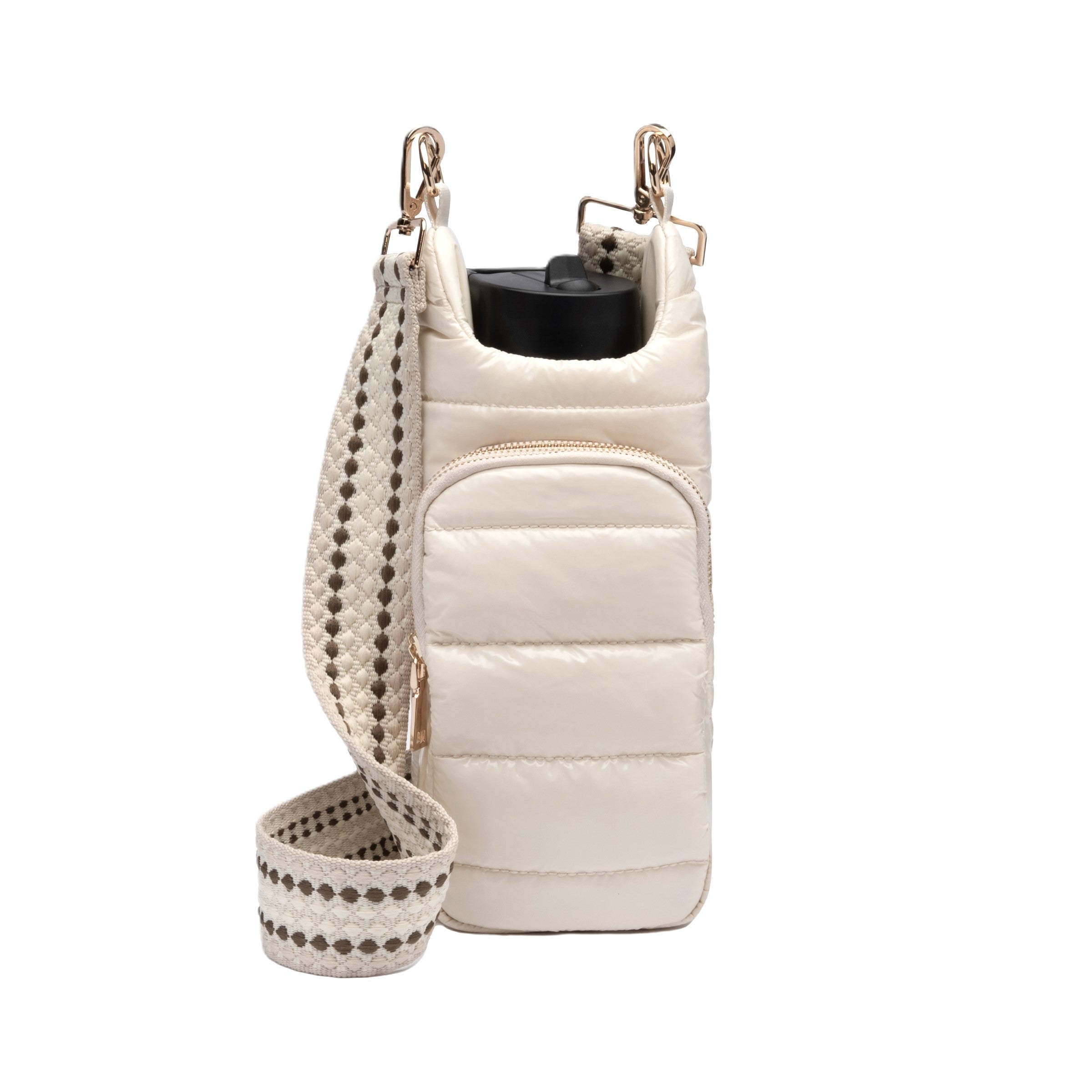 Wholesale - Ivory Glossy HydroBag with Light Patterned Strap